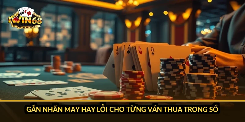 Gắn nhãn may hay lỗi cho từng ván thua trong sổ